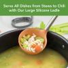 imageTovolo Silicone Ladle  CharcoalApricot