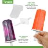 imageTovolo Silicone Wavy Popsicle Molds with Tray Royal Purple  Ice Pop Molds with 6 Cavities for Homemade Ice Pops ampamp Frozen Snacks  Popsicle Maker with DripGuards Dishwasher Safe ampamp BPAFreeSpring Green