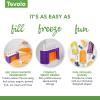 imageTovolo Silicone Wavy Popsicle Molds with Tray Royal Purple  Ice Pop Molds with 6 Cavities for Homemade Ice Pops ampamp Frozen Snacks  Popsicle Maker with DripGuards Dishwasher Safe ampamp BPAFreeSpring Green