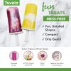imageTovolo Silicone Wavy Popsicle Molds with Tray Royal Purple  Ice Pop Molds with 6 Cavities for Homemade Ice Pops ampamp Frozen Snacks  Popsicle Maker with DripGuards Dishwasher Safe ampamp BPAFreeSpring Green