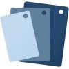 imageTovolo Small Flexible Cutting Board Mats For Slicing Cutting Chopping ampamp Food Meal Prep Set of 4 Assorted 6133597Assorted Blues