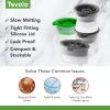 imageTovolo Sports Ice Molds Set of 4  Large Craft Ice Cube Molds for Whiskey Cocktails Football Baseball Basketball Golf Ball Shapes Silicone Ice Maker with Tight Fitting LidsFootball  Baseball  Basketball  Golf