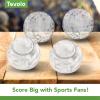 imageTovolo Sports Ice Molds Set of 4  Large Craft Ice Cube Molds for Whiskey Cocktails Football Baseball Basketball Golf Ball Shapes Silicone Ice Maker with Tight Fitting Lids2 Tennis  2 Golf