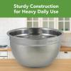 imageTovolo Stainless Steel Mixing Bowls 35 Qt  Metal Nesting Mixing Bowl with Rounded Lip for Easy Pour ampamp Minimal Mess  Large ampamp Small Dishwasher Safe Kitchen Supplies for Prep ampamp Cooking15 Quart