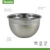 imageTovolo Stainless Steel Mixing Bowls 35 Qt  Metal Nesting Mixing Bowl with Rounded Lip for Easy Pour ampamp Minimal Mess  Large ampamp Small Dishwasher Safe Kitchen Supplies for Prep ampamp Cooking15 Quart Pack of 8