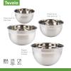 imageTovolo Stainless Steel Mixing Bowls 35 Qt  Metal Nesting Mixing Bowl with Rounded Lip for Easy Pour ampamp Minimal Mess  Large ampamp Small Dishwasher Safe Kitchen Supplies for Prep ampamp CookingSet of 4