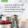 imageTovolo Stainless Steel Mixing Bowls 35 Qt  Metal Nesting Mixing Bowl with Rounded Lip for Easy Pour ampamp Minimal Mess  Large ampamp Small Dishwasher Safe Kitchen Supplies for Prep ampamp CookingSet of 4