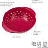 imageTovolo Strawberry Huller Stainless Steel Fruit Huller ampamp Pitter Reusable Strawberry Stem Remover With EasyGrip Handle DishwasherSafe ampamp BPAfreeCayenne