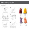 imageTovolo Sword Ice Pop Molds Popsicle Maker Flexible Silicone Dishwasher Safe Set of 4