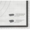 imageTovolo TrueBake Sil 12 Sheet Pan Mat wGrid for Baking Food and Meal Prep Cooking and MorePastry Mat