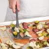 imageTovolo Veggie Turner Silicone ampamp Nylon Handle RoastingServing HeatResistant to 400F CharcoalVeggie Turner
