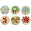 imageTovolo Winter Wonderland Holiday Templates Reverse Dishwasher Safe Set of 6 Cookie Stamps with Cutter