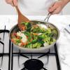 imageTovolo Wooden Slotted Cooking Utensil Toasted Beechwood Kitchen Spoon OneOlivewood