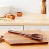 imageTovolo Wooden Slotted Cooking Utensil Toasted Beechwood Kitchen Spoon OneToasted Beechwood