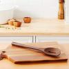 imageTovolo Wooden Slotted Cooking Utensil Toasted Beechwood Kitchen Spoon OneToasted Beechwood