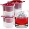 imageTovolo Christmas Ornament Ice Molds Set of 4  Large Ice Mold Ideal for Festive ampamp Holiday Drinks  OdorFree Freezer Storage DishwasherSafe with Silicone Plunger