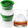 imageTovolo Craft Ice Molds  3 Pack Golf Ball Shaped Ice Spheres for Whiskey Bourbon Cocktails Gifts ampamp More  Stackable Sports Molds with LeakResistant Lids BPAFree Silicone DishwasherSafeGolf Ball  Set 3