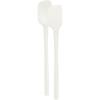 imageTovolo FlexCore AllSilicone Mini Spatula ampamp Spoonula Kitchen Utensil Set of 2 HeatResistant ampamp BPAFree Silicone Spatula ampamp Spoonula Safe for Cast Iron ampamp NonStick Cookware DishwasherSafeWhite