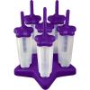 imageTovolo Popsicle Molds with Sticks 6Pack Groovy  Reusable Ice Pop Molds ampamp Sticks for Homemade Ice Pops ampamp Frozen Snacks  Stackable Popsicle Maker with Lid Dishwasher Safe ampamp BPAFree  GreenPurple