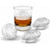 imageTovolo Sports Ice Molds Set of 4  Large Craft Ice Cube Molds for Whiskey Cocktails Football Baseball Basketball Golf Ball Shapes Silicone Ice Maker with Tight Fitting Lids2 Football  2 Golf