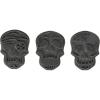 imageTovolo Sugar Skull Templates Reverse Dishwasher Safe Set of 6 Cookie Stamps with Cutter LimeWhite 8122492Black