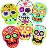 imageTovolo Sugar Skull Templates Reverse Dishwasher Safe Set of 6 Cookie Stamps with Cutter LimeWhite 8122492LimeWhite