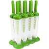 imageTovolo Twin Ice Pop Molds DripGuard Handle 4 Oz Ice Pops Set of 4 Twin Ice Pop Molds Popsicle Makers with Reusable Sticks MessFree Frozen Treats GreenGreen