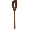 imageTovolo Wooden Slotted Cooking Utensil Toasted Beechwood Kitchen Spoon OneToasted Beechwood