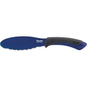 imageTovolo 575quot Slicer with Comfort Grip Handle Serrated Kitchen Knife for Avocados with Pitter ampamp Masher Sharp HighCarbon Steel Blade Dishwasher 1 Count Pack of 1 PestoDeep Indigo