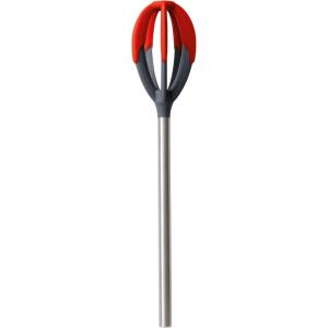 imageTovolo Better Tool SiliconeCoated QuickMix Spatula Whisk Scraping Bowls Clean Batter Hand Mixer ampamp Cooking Utensil BPAFree ampamp DishwasherSafe 1 EA CharcoalCandy Apple Red