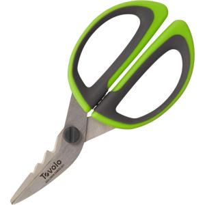 imageTovolo Comfort Grip Kitchen Shears With Comfort Grip Handles ampamp BuiltIn Bottle Opener Heavy Duty Kitchen Scissors With MicroSerrated Blade Printed Measurement Guide  Dishwasher Safe ampamp BPAFreeHerb Snips