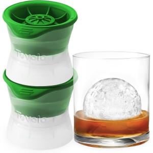 imageTovolo Craft Ice Molds  3 Pack Golf Ball Shaped Ice Spheres for Whiskey Bourbon Cocktails Gifts ampamp More  Stackable Sports Molds with LeakResistant Lids BPAFree Silicone DishwasherSafeGolf Ball  Set 3