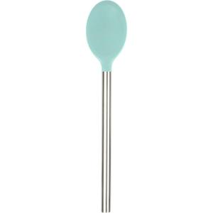 imageTovolo Mixing Stainless Steel Handle ScratchResistant ampamp HeatResistant Stirring Spoons Kitchen Utensil Safe for Nonstick Cookware ampamp Cast Iron Skillets Oyster Gray 15041201Aqua