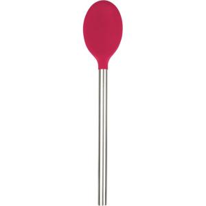 imageTovolo Mixing Stainless Steel Handle ScratchResistant ampamp HeatResistant Stirring Spoons Kitchen Utensil Safe for Nonstick Cookware ampamp Cast Iron Skillets Oyster Gray 15041201Viva Magenta
