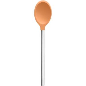 imageTovolo Mixing Stainless Steel Handle ScratchResistant ampamp HeatResistant Stirring Spoons Kitchen Utensil Safe for Nonstick Cookware ampamp Cast Iron Skillets Oyster Gray 15041201Apricot