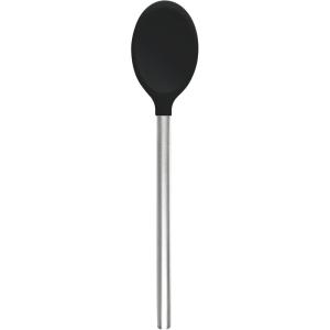 imageTovolo Mixing Stainless Steel Handle ScratchResistant ampamp HeatResistant Stirring Spoons Kitchen Utensil Safe for Nonstick Cookware ampamp Cast Iron Skillets Oyster Gray 15041201Black