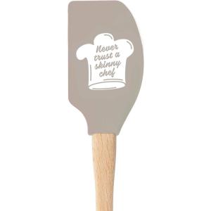 imageTovolo Never Trust a Skinny Chef Spatula for Turning Pancakes Eggs Kitchen Tool for Meal Prep and MoreNever Trust a Skinny Chef