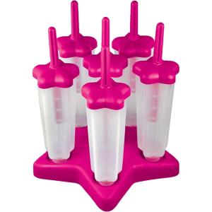 imageTovolo Popsicle Molds with Sticks 6Pack Groovy  Reusable Ice Pop Molds ampamp Sticks for Homemade Ice Pops ampamp Frozen Snacks  Stackable Popsicle Maker with Lid Dishwasher Safe ampamp BPAFree  GreenPink