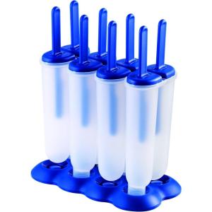 imageTovolo Popsicle Molds with Sticks 6Pack Groovy  Reusable Ice Pop Molds ampamp Sticks for Homemade Ice Pops ampamp Frozen Snacks  Stackable Popsicle Maker with Lid Dishwasher Safe ampamp BPAFree  GreenStratus Blue