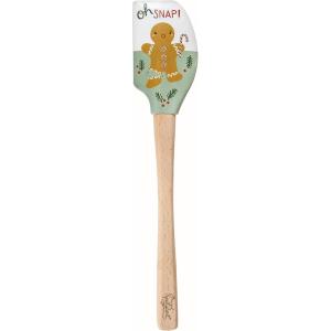 imageTovolo Seasons Greeting Holiday Spatulart Spatula Kitchen Utensil for Food and Meal Prep Baking Mixing Turning and MoreOh Snap