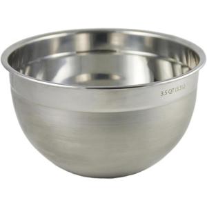 imageTovolo Stainless Steel Mixing Bowls 35 Qt  Metal Nesting Mixing Bowl with Rounded Lip for Easy Pour ampamp Minimal Mess  Large ampamp Small Dishwasher Safe Kitchen Supplies for Prep ampamp Cooking312Quart
