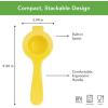 imageTovolo Allin1 Citrus Juicer and Zester Set White ampamp Yellow  Manual Juicer with Measuring Cup Dual Reamers BPAFree Dishwasher Safe Compact StorageCitrus Press  Pour