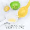 imageTovolo Allin1 Citrus Juicer and Zester Set White ampamp Yellow  Manual Juicer with Measuring Cup Dual Reamers BPAFree Dishwasher Safe Compact StorageCitrus Press  Pour