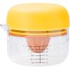imageTovolo Allin1 Citrus Juicer and Zester Set White ampamp Yellow  Manual Juicer with Measuring Cup Dual Reamers BPAFree Dishwasher Safe Compact StorageCitrus Juicer  Zester