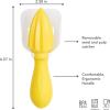 imageTovolo Allin1 Citrus Juicer and Zester Set White ampamp Yellow  Manual Juicer with Measuring Cup Dual Reamers BPAFree Dishwasher Safe Compact StorageCitrus Reamer