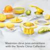 imageTovolo Citrus Slicer ampamp Wedger Tool  Premium Dual Blade Lemon Lime and Orange Cutter Creates 8 Uniform Wedges and 6 Slices Perfect Bar Tool AntiSlip Base Stackable BPAFree Dishwasher SafeLemon  Lime   Orange