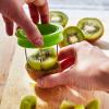 imageTovolo Citrus Slicer ampamp Wedger Tool  Premium Dual Blade Lemon Lime and Orange Cutter Creates 8 Uniform Wedges and 6 Slices Perfect Bar Tool AntiSlip Base Stackable BPAFree Dishwasher SafeKiwi