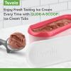 imageTovolo GlideAScoop Reusable Ice Cream Tub Flamingo  Airtight BPAFree Ice Cream Container for Homemade Ice Cream Compact Freezer Storage Dishwasher Safe 15 QuartStrawberry Sorbet