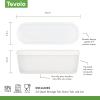 imageTovolo GlideAScoop Reusable Ice Cream Tub Flamingo  Airtight BPAFree Ice Cream Container for Homemade Ice Cream Compact Freezer Storage Dishwasher Safe 15 QuartWhite