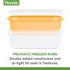 imageTovolo GlideAScoop Reusable Ice Cream Tub Flamingo  Airtight BPAFree Ice Cream Container for Homemade Ice Cream Compact Freezer Storage Dishwasher Safe 15 QuartSunburst